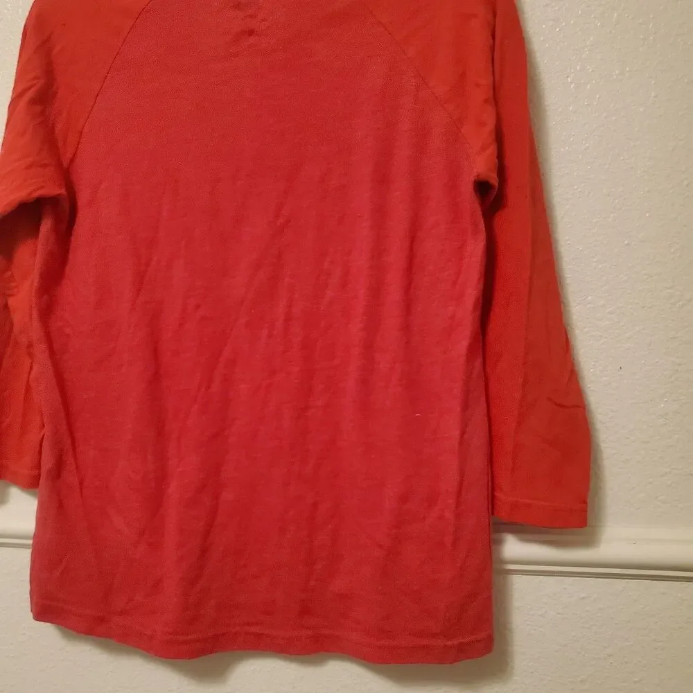 Majestic Los Angeles Angels MLB Youth L 14/16 Red 3/4 Sleeve Raglan T-Shirt - Picture 10 of 12